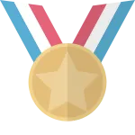 Victory Medal SVG Icon